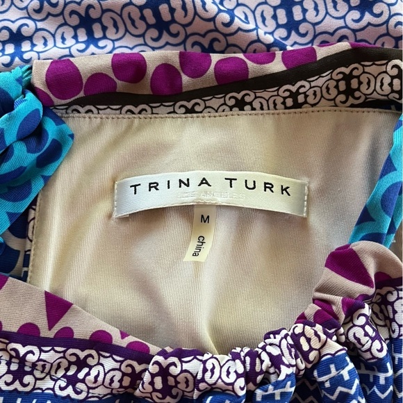 Trina Turk Brooke Midi Dress Halter Multicolored - Size M - Picture 8 of 9